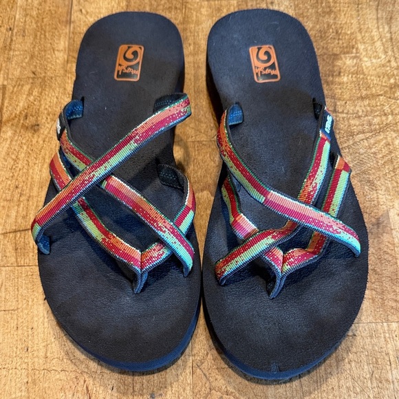 Teva Multicolor Strappy Sandals - Picture 1 of 3